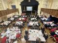 Year 7 and 8 students from across the region fill the TAS Memorial Hall at the 2023 da Vinci Decathlon. Picture supplied. 
