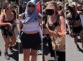 Police want to speak to four people about a confrontation at Melbourne's Midsumma Pride Festival. (Victoria Police/AAP PHOTOS)